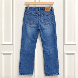 Levi's Wedgie Womens 28x26 High Waist Blue Jeans Distressed Denim Straight Fit